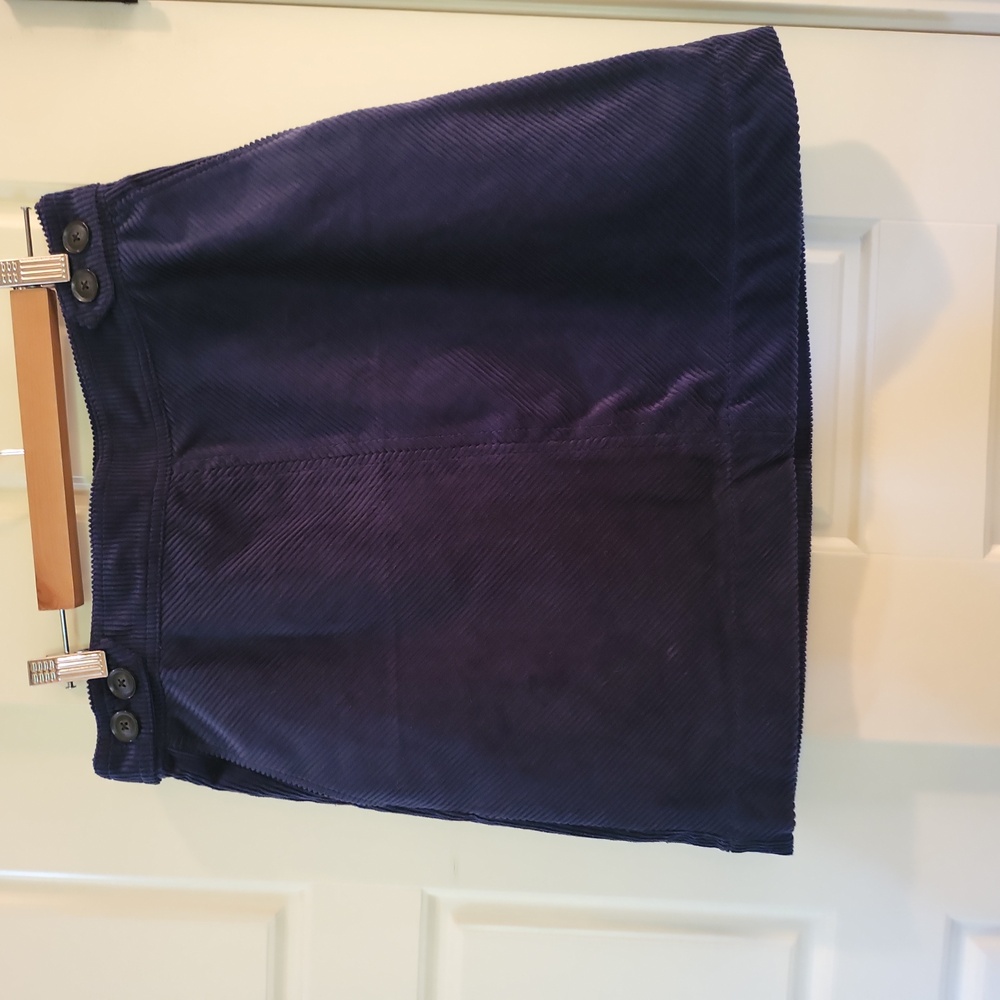 NWT Dark Blue Corduroy Skirt